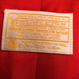 **VINTAGE** Pendleton Crop Blazer (Red)